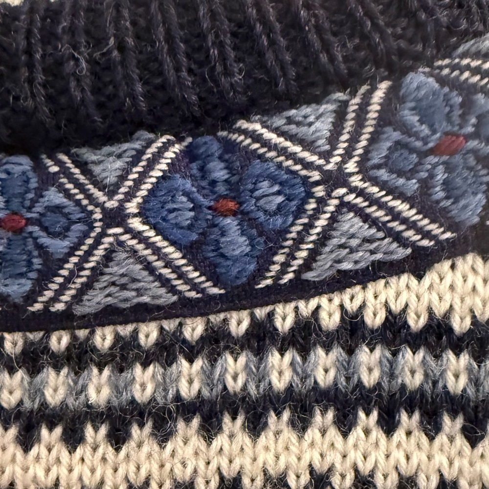 Dale of Norway Women's Cardigan - Navy and Cream - Picture 6 of 6
